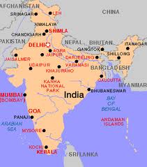 Индия карта